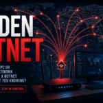 Hidden botnet traffic spreading from a home network and computer.