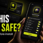 Phone install screen asking whether a suspicious app is safe before installation