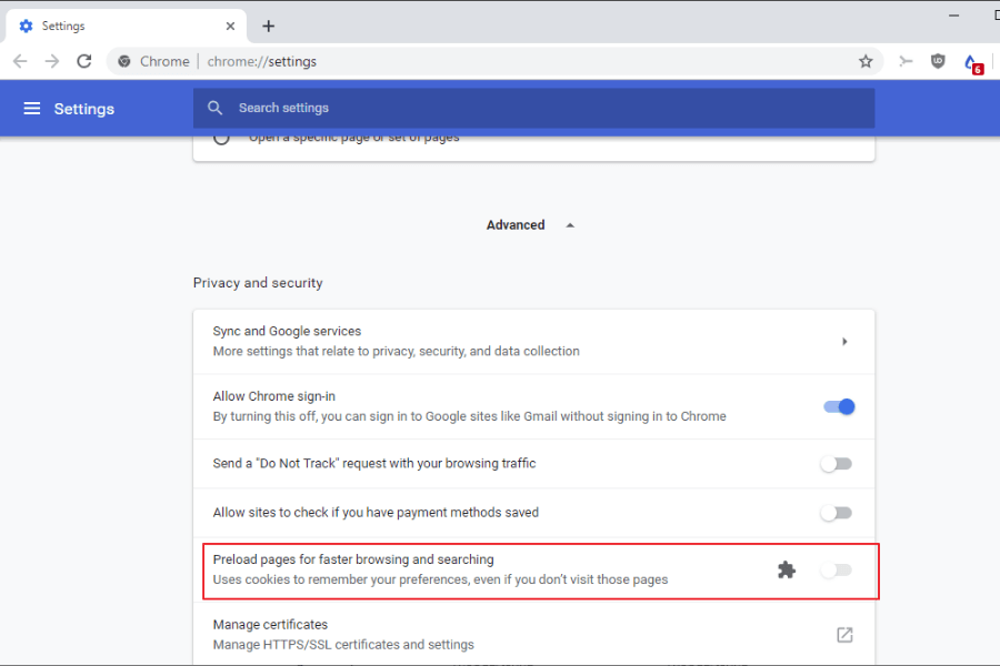 How To Make Google Chrome Faster in 2026 3 Prefetch button in Advanced Options