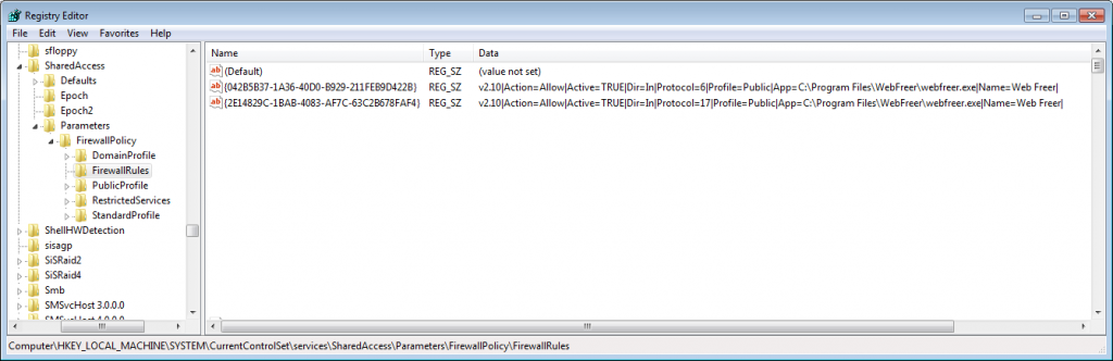 Coin Miner Investigation: When, Why, For What 12 Firewall rules added by WebFreer installer