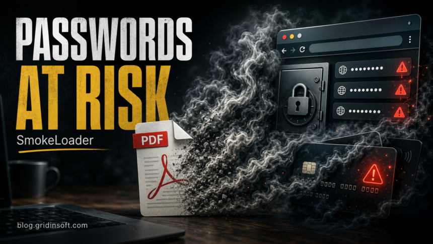 SmokeLoader malware turning a fake document into password and account theft risk.