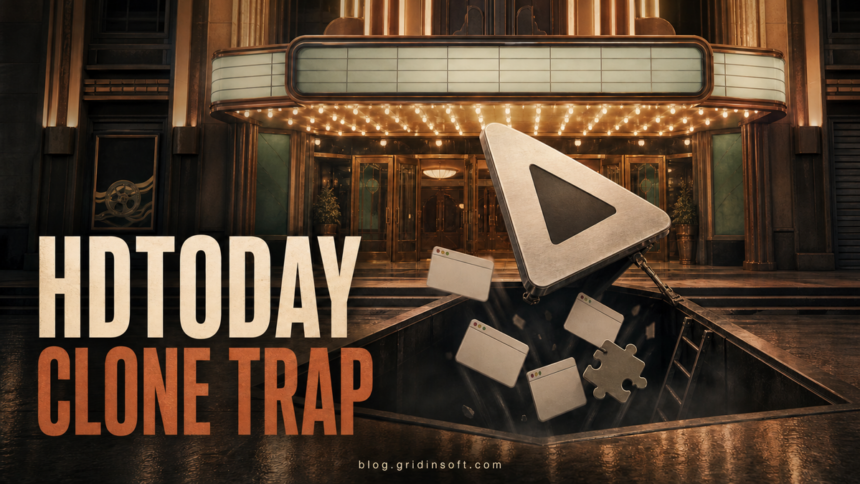 HDToday Play button opening into redirect, extension, and download traps.
