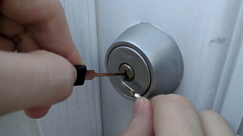 SpiKey allows opening lock