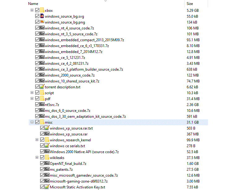 Windows XP source codes leaked 2 Windows XP source codes