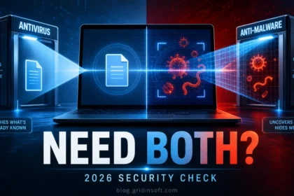 Antivirus and anti-malware scan layers compared on one Windows laptop.