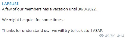 Arrest of Lapsus$ members