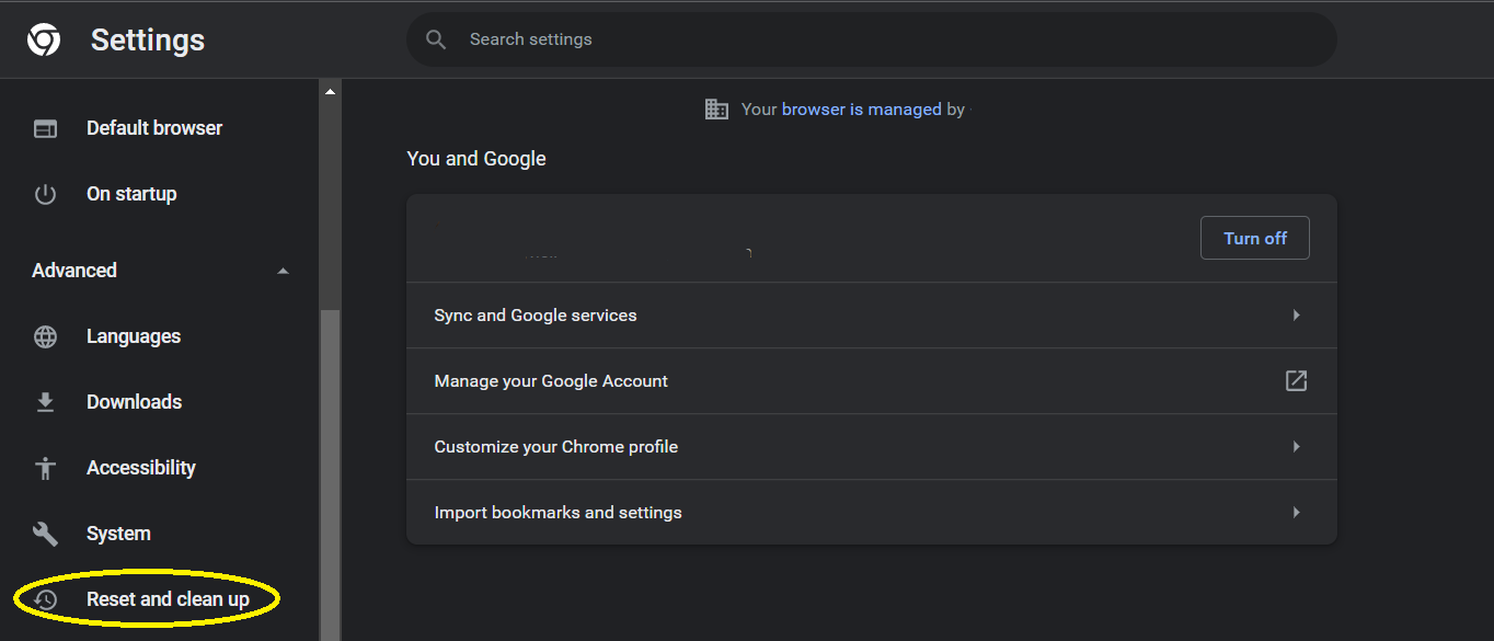 Remove Yahoo Search from Chrome: Stop Yahoo Coming Back 4 Reset Chrome settings