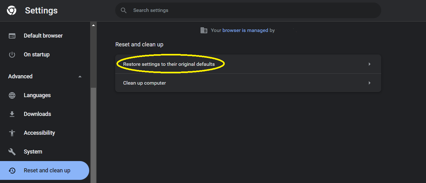 Remove Yahoo Search from Chrome: Stop Yahoo Coming Back 5 Reset Chrome settings