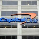 Capital One Bank logo on the wall