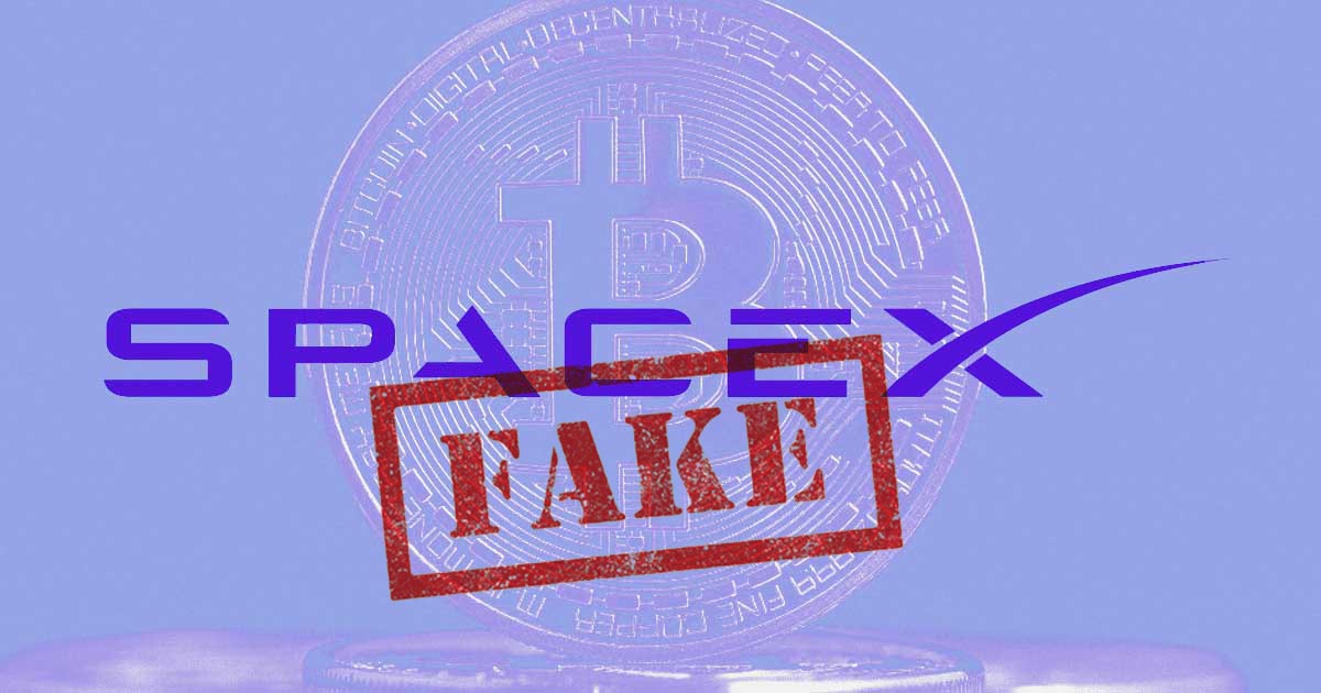 Beware: New SpaceX Bitcoin Giveaway Scam 1 SpaceX Bitcoin Fake