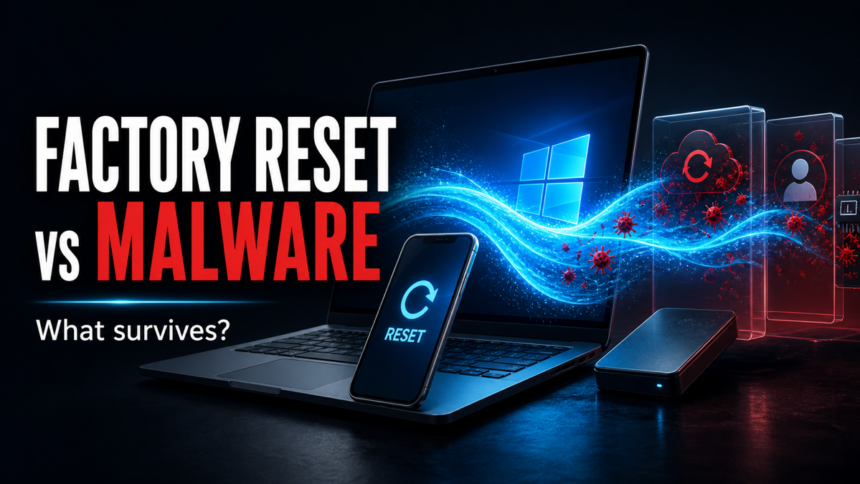 Factory Reset Malware Guide 1 Factory Reset vs Malware featured image asking what survives
