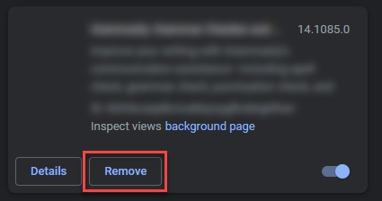 This Site Can't Provide a Secure Connection: Fix SSL Errors 5 Remove extension button in Chrome