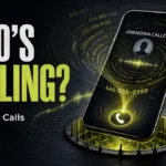 Who's Calling? Stop Spam Calls editorial poster with unknown caller trap.