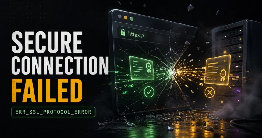This Site Can't Provide a Secure Connection: Fix SSL Errors 1 Secure Connection Failed ERR_SSL_PROTOCOL_ERROR featured image