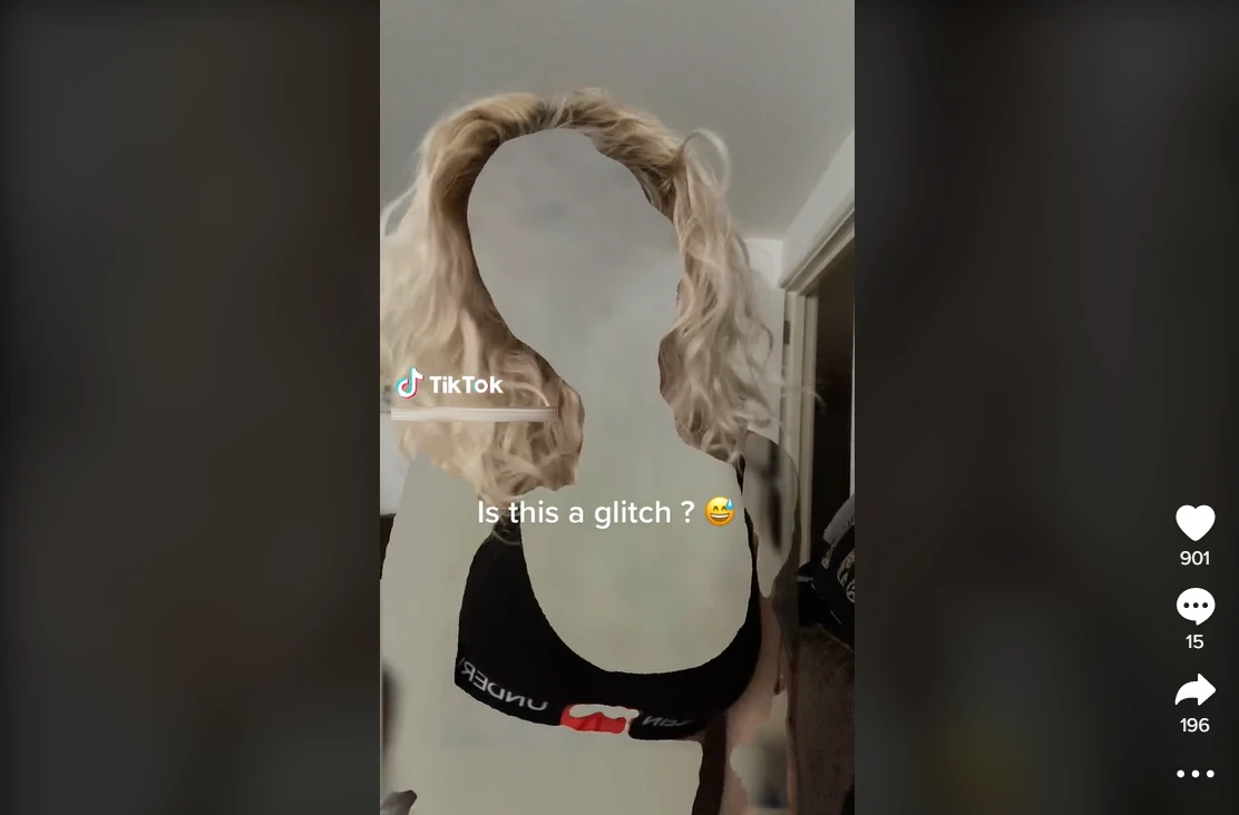 TikTok Invisible Challenge example