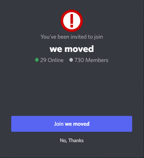 Defunct Discord server