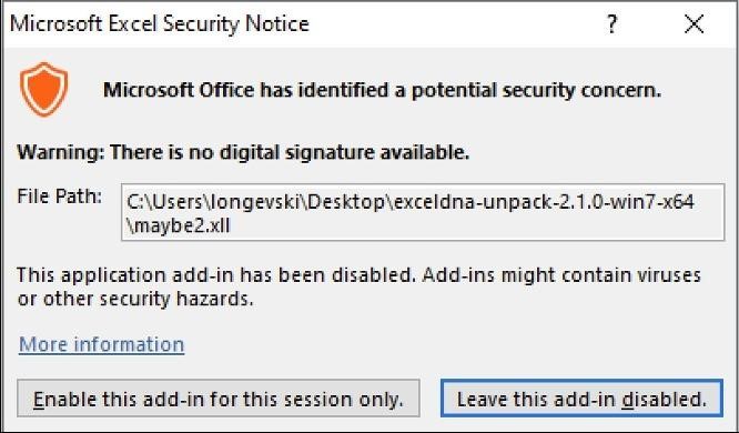 Microsoft Will Block Excel XLL Files Downloaded from the Internet 2 Microsoft will block Excel XLL