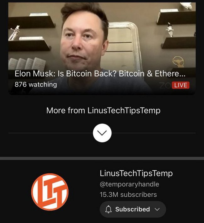 Linus Tech Tips YouTube Channel Hacked 3 Linus Tech Tips channel hacked