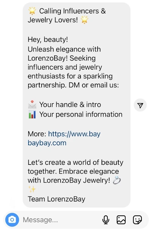 Fake offer Instagram