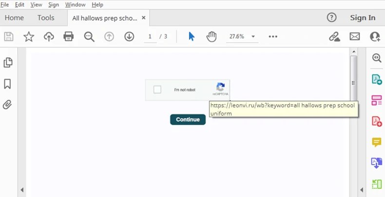 Fake captcha image