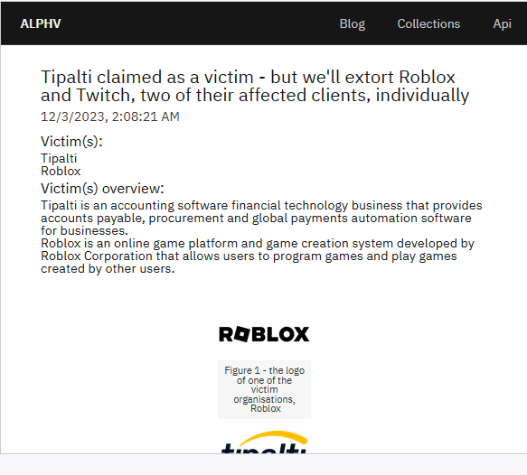 Tipalti listing Darknet