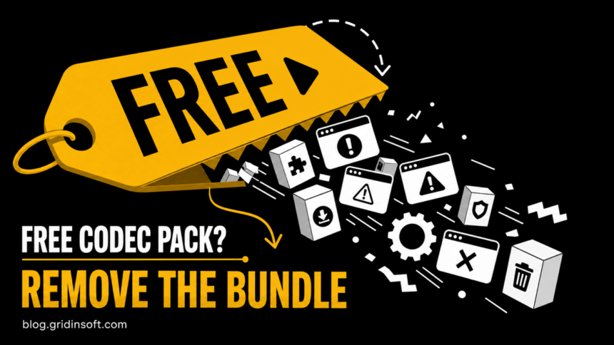 A free codec price tag opens into pop-ups, bundled apps, and startup leftovers.