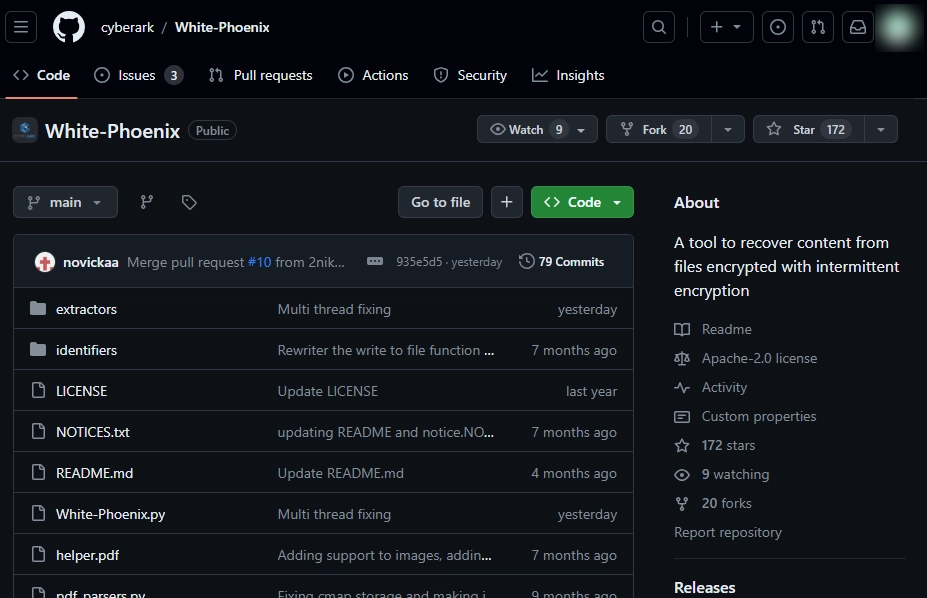 White Phoenix Decryptor by CyberArk Updated With Web Interface 3 White Phoenix on GitHub screenshot