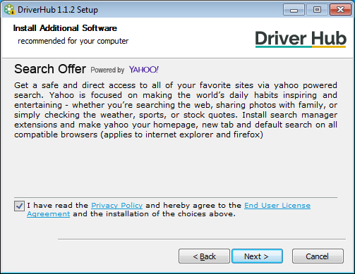 PUABundler:Win32/Rostpay 3 PUABundler:Win32/Rostpay offer Driver Hub