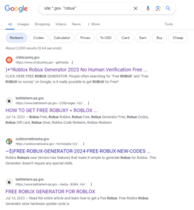 Fake Robux PDFs on .gov/.mil Sites: Scam and Cleanup Steps