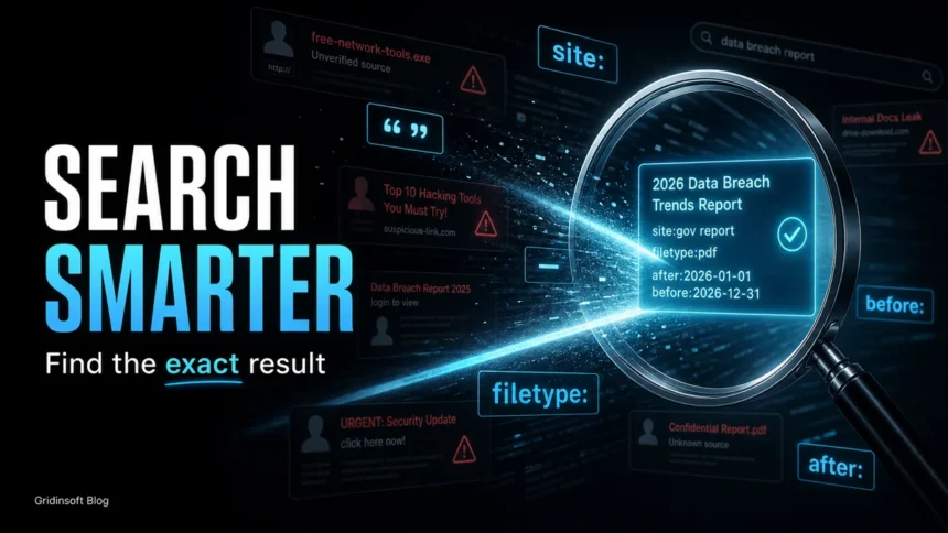 Google Search tips in 2026: operators finding exact results through noisy search results.