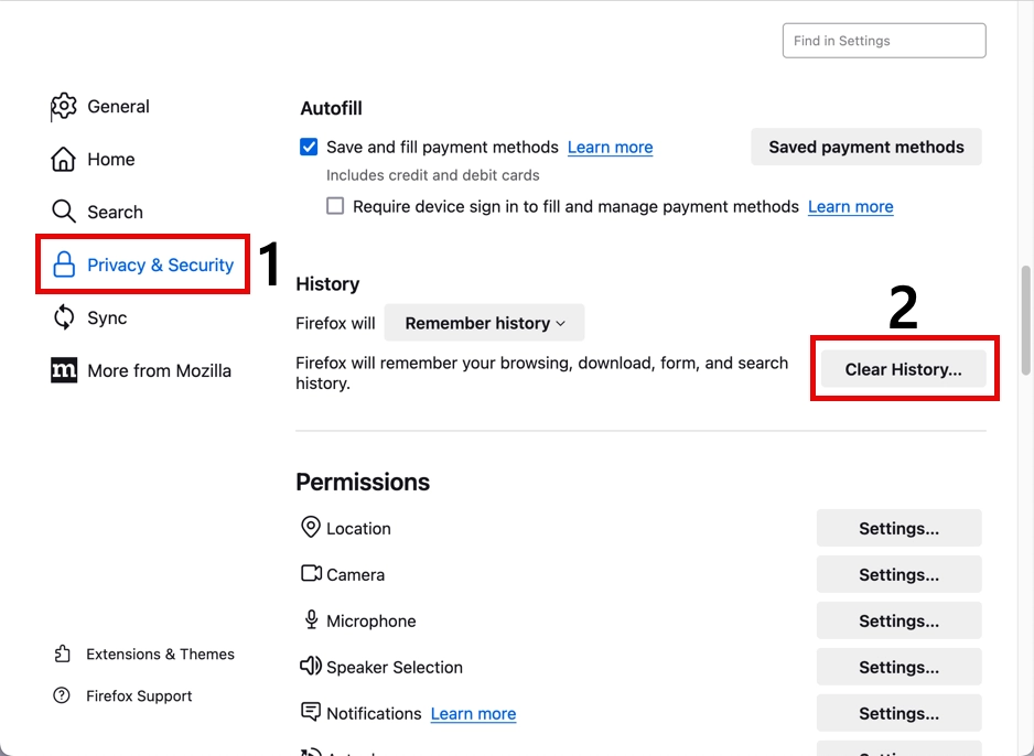 Firefox clear recent history dialog