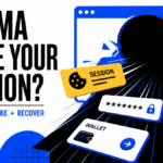 Lumma Stealer pulling a browser session, password, and wallet data through a keyhole.