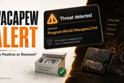 Wacapew alert with false positive and removal decision paths