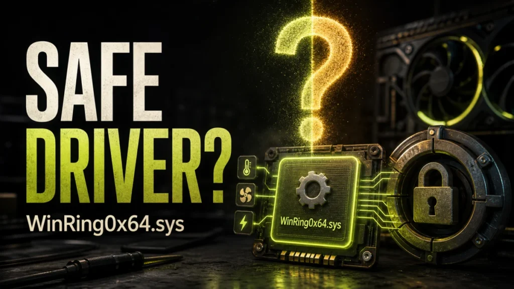 WinRing0x64.sys safe driver or vulnerable driver alert illustration