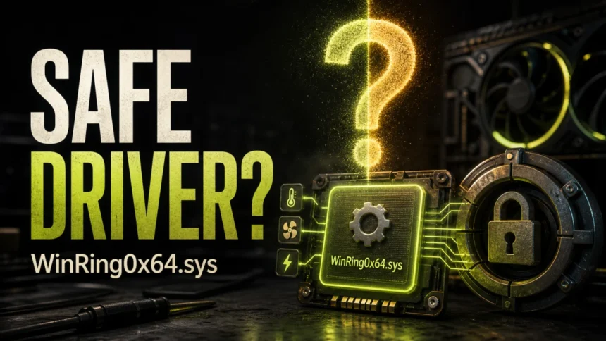 WinRing0x64.sys safe driver or vulnerable driver alert illustration