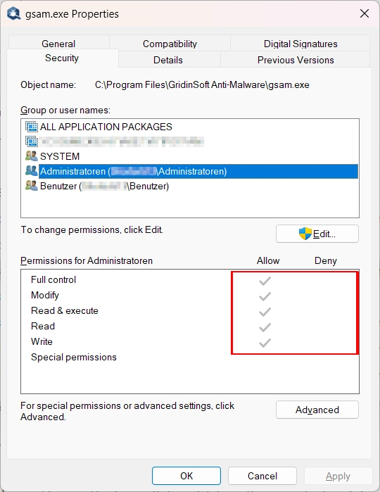 Windows Cannot Access The Specified Device, Path or File Error Fix Guide 7 Upgrade file permissions