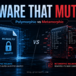 Polymorphic vs metamorphic malware comparison poster