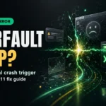 WerFault.exe error loop poster with Windows 10 and Windows 11 fix guide text