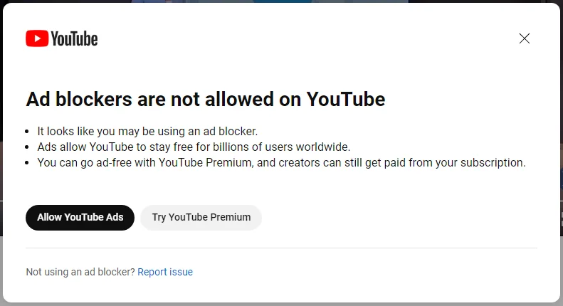 uBlock Origin Plugin May Be Disabled, Google Warns 3 YouTube no adblockers