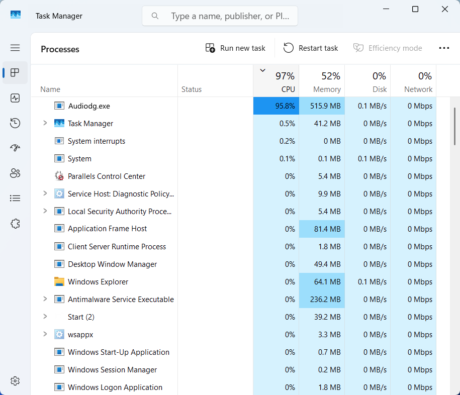 Audiodg.exe Windows Audio Device Graph Isolation in Task Manager
