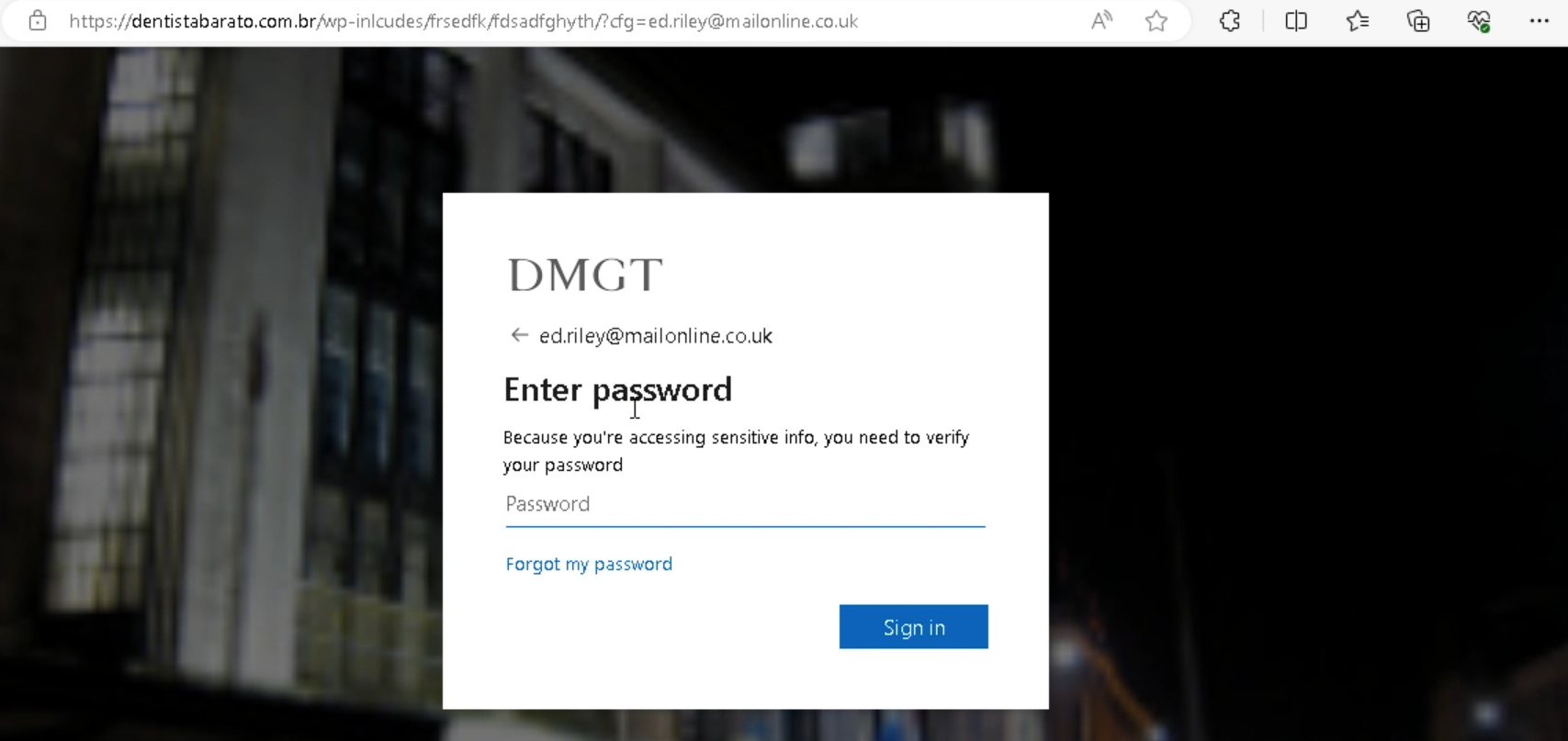 Corrupted Word Documents Phishing Attacks Avoid Security Checks 5 Phishing page Microsoft Login