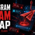 Telegram-style scam trap with fake admin, wallet verification, crypto giveaway, and job scam warning signs.
