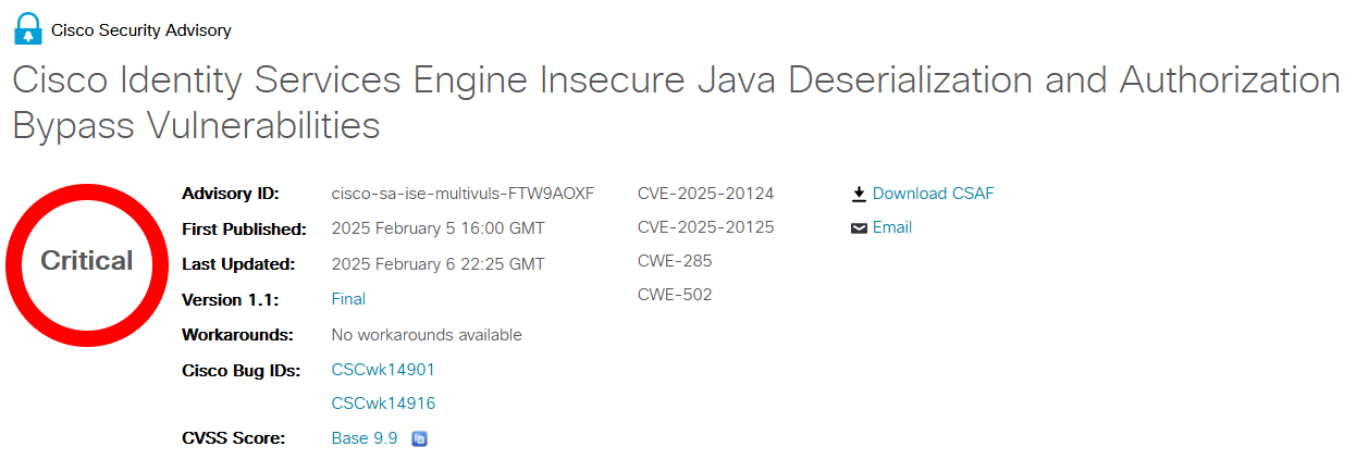Cisco Authorization Bypass Vulnerabilities Discovered 2 Cisco security advisory