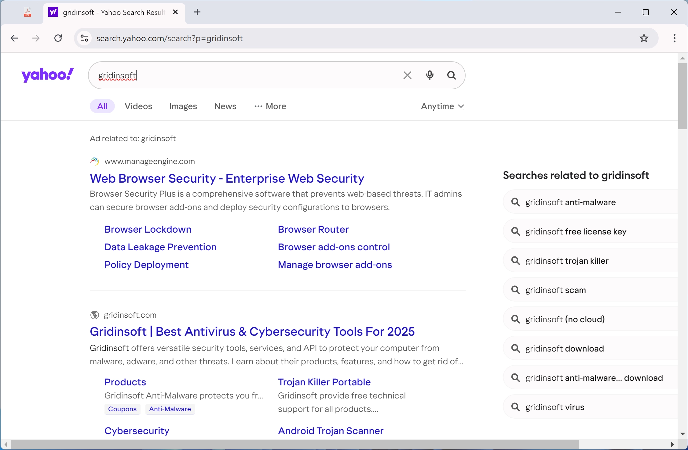 EpiBrowser (EpiStart) 4 EpiBrowser search page screenshot