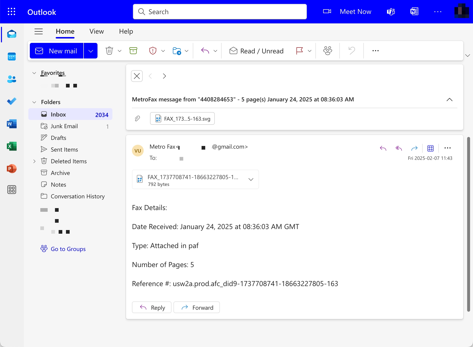 SVG Virus: New Phishing Tactique in Images 2 Phishing email with SVG virus screenshot