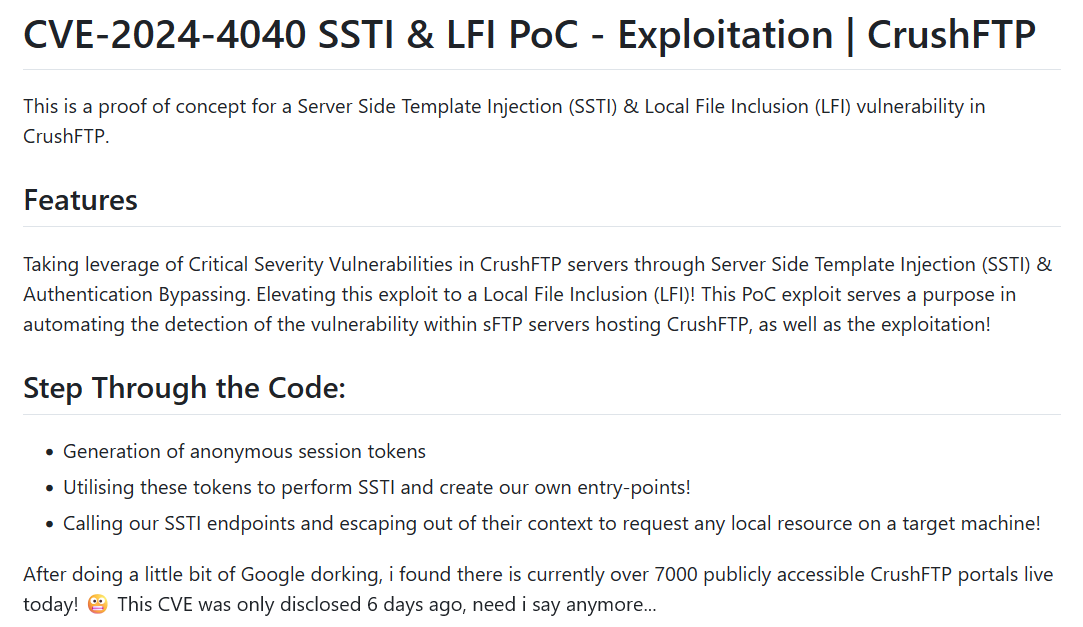 CrushFTP's Unauthenticated Access Flaw Discovered 2 CrushFTP PoC