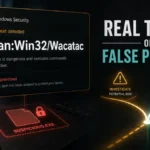 Trojan:Win32/Wacatac warning card with a real threat or false positive decision path.