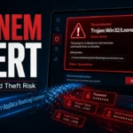 Leonem alert password theft risk malware warning